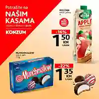 Konzum & Mercator – Top prodaja na kasama, sniženja do 24. decembra 2025