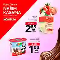 Konzum i Mercator akcija sniženja na kasama do 25.03.2026 Konzum i Mercator akcija sniženja na kasama do 25.03.2026