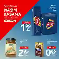 Konzum & Mercator – Top prodaja na kasama, sniženja do 28.01.2026