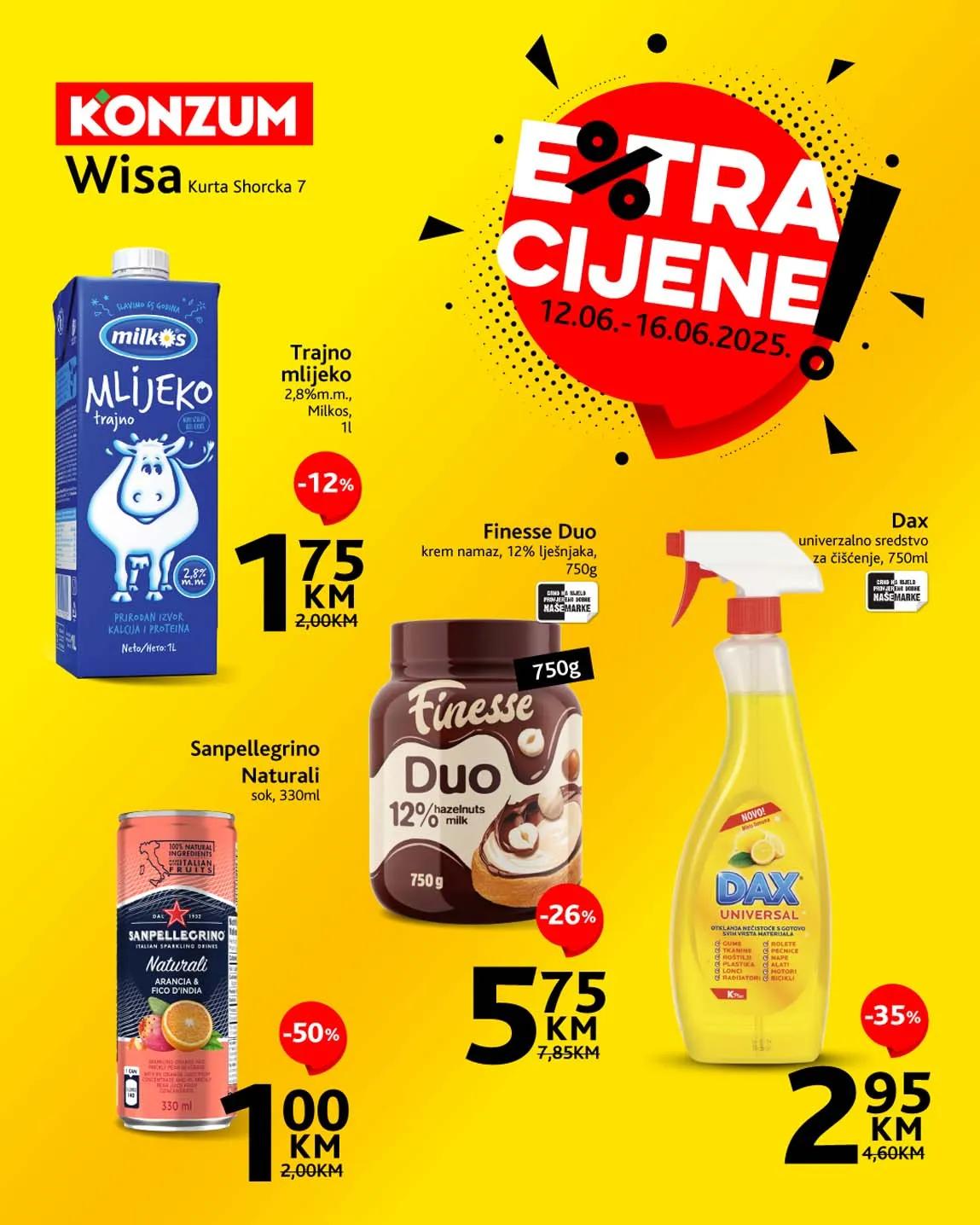 konzum sniženja na kasama