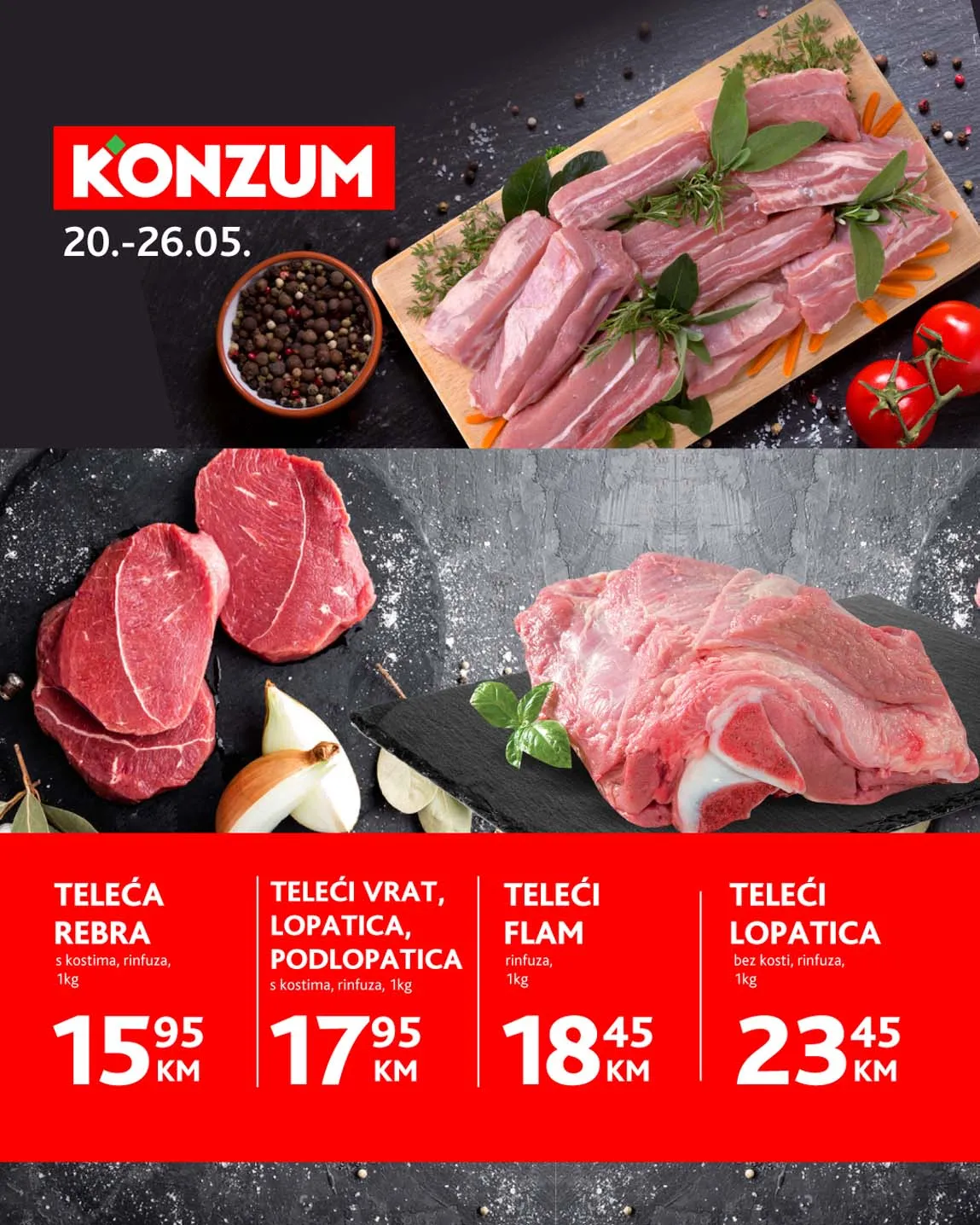 Konzum akcija mesa