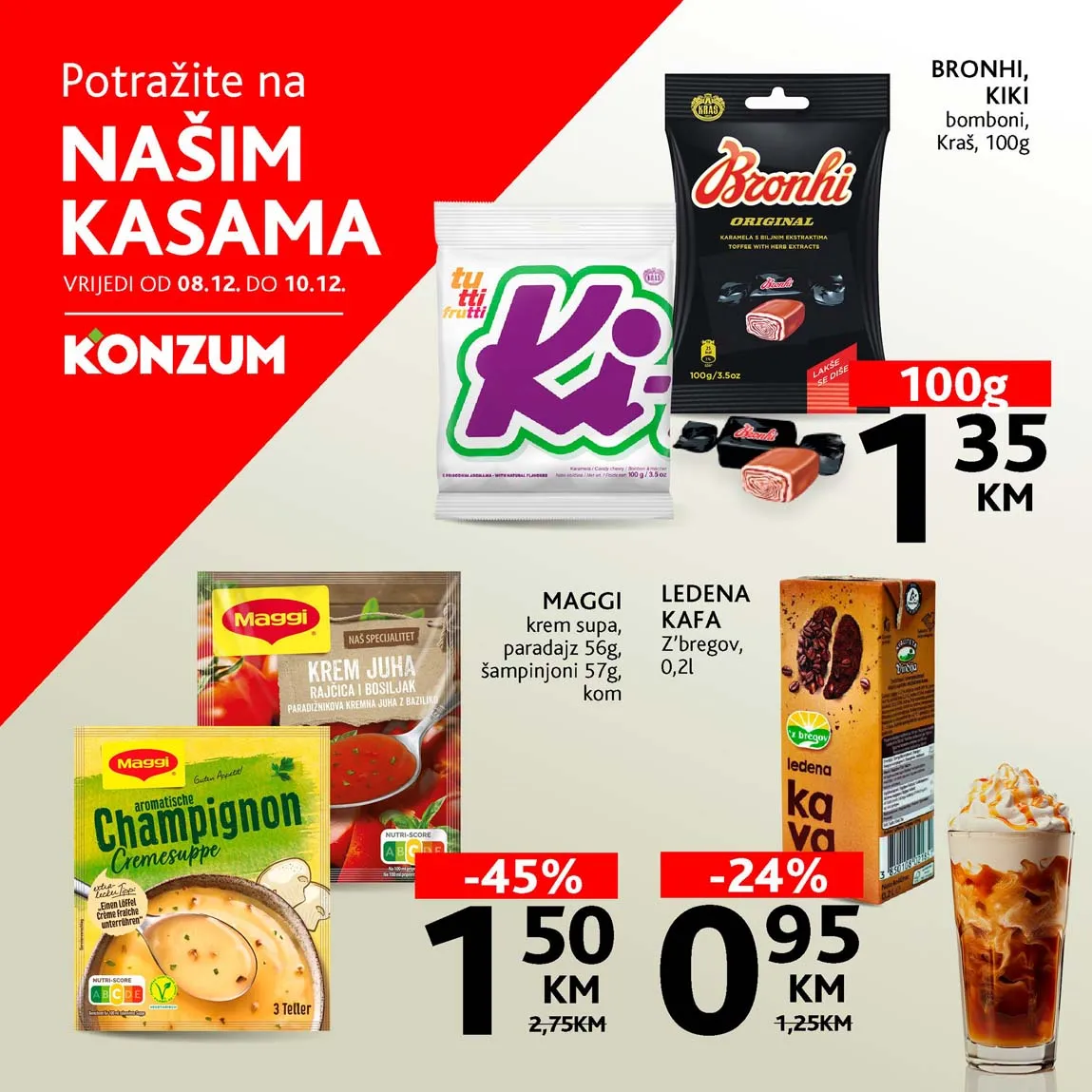 konzum sniženja na kasama