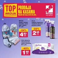 KONZUM i MERCATOR Akcija Top prodaja na kasama sniženja do 07.09.2025