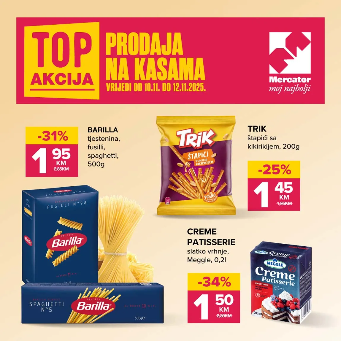 konzum sniženja na kasama