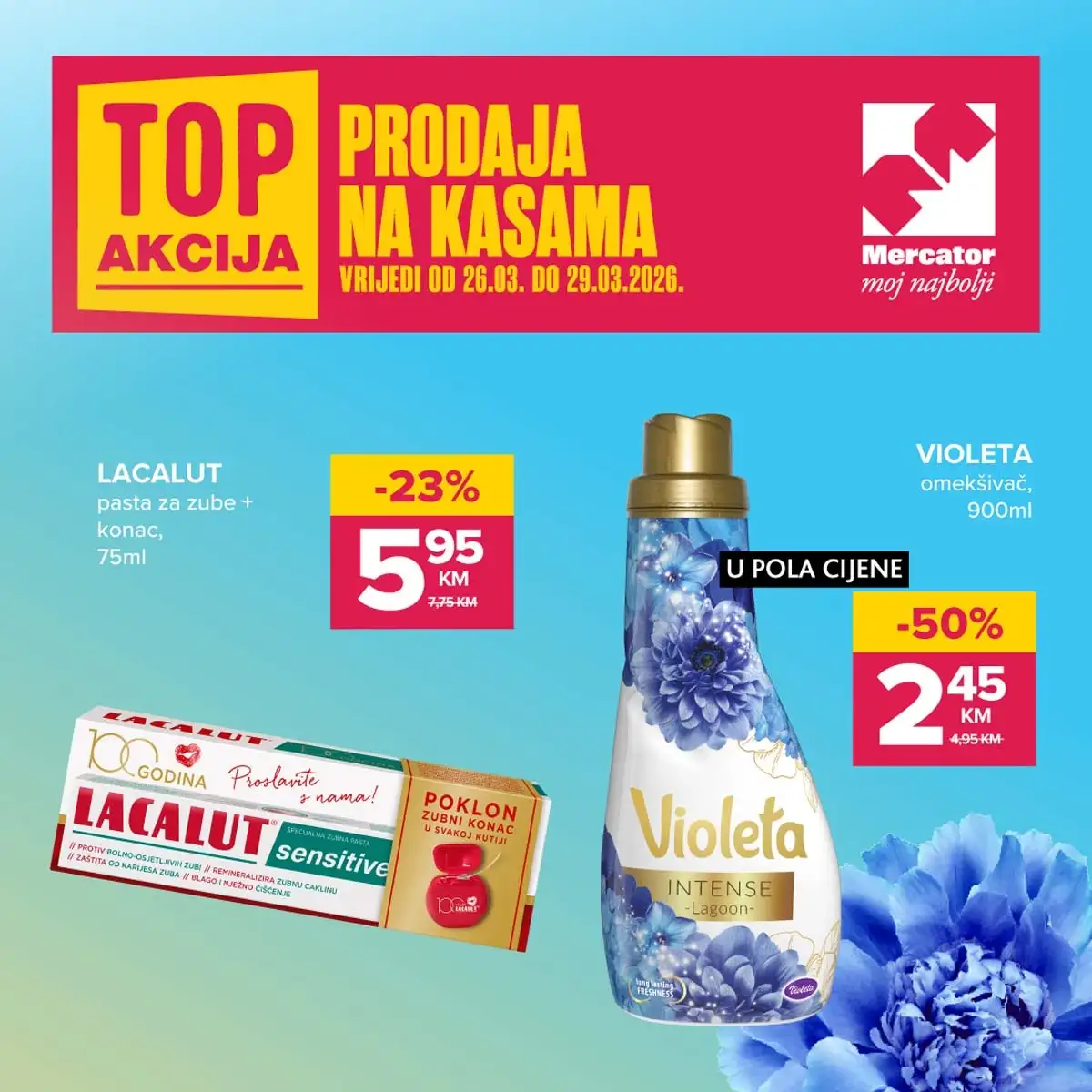 konzum sniženja na kasama