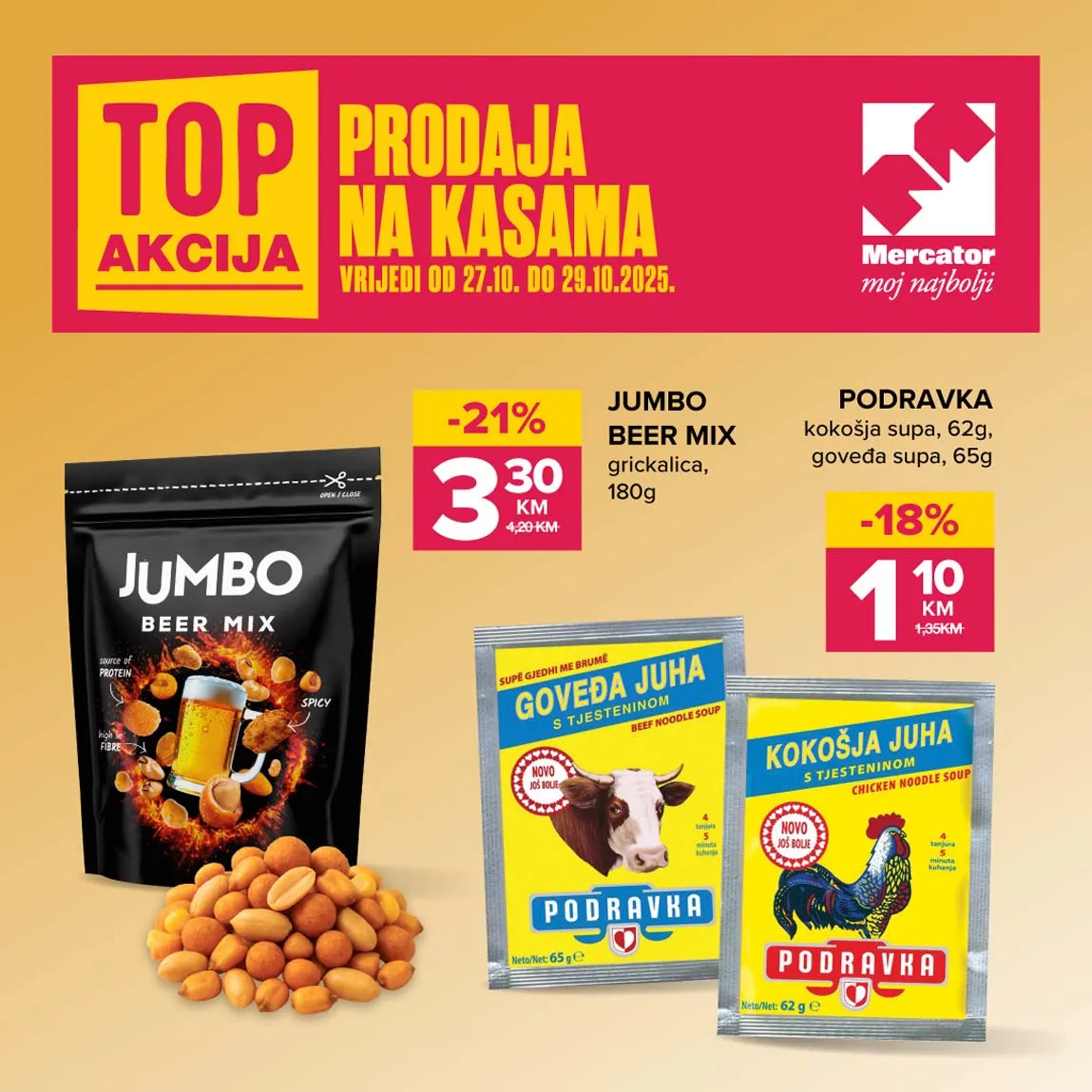 konzum sniženja na kasama
