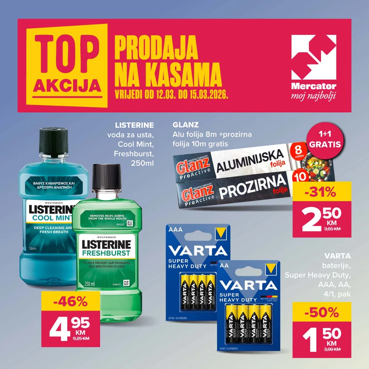 konzum sniženja na kasama
