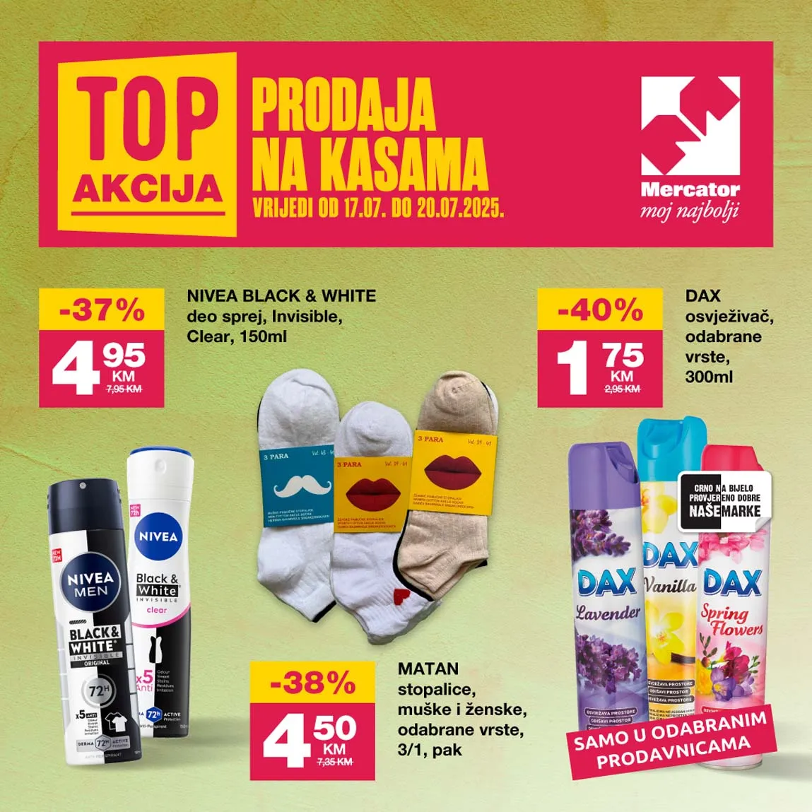 konzum sniženja na kasama