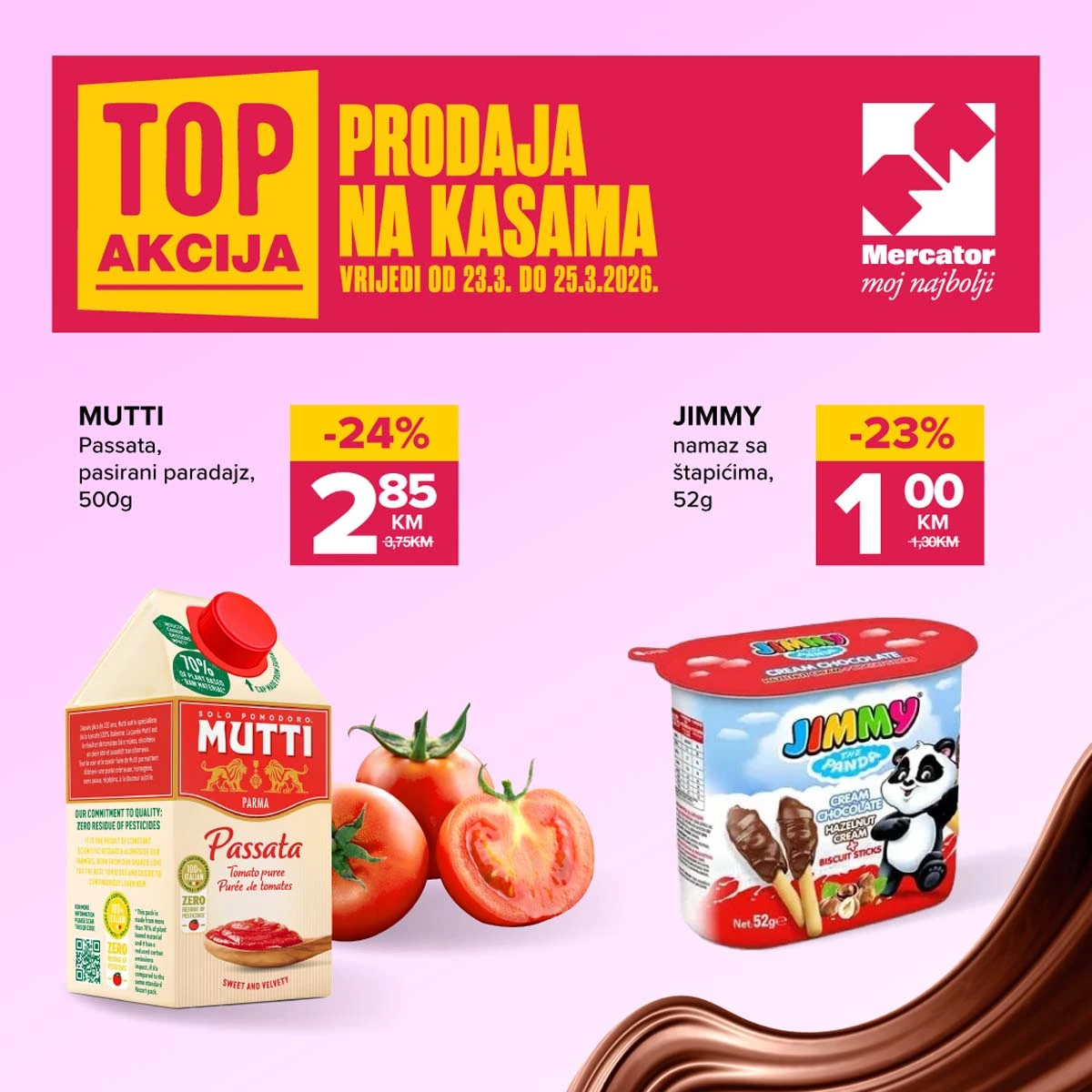 konzum sniženja na kasama