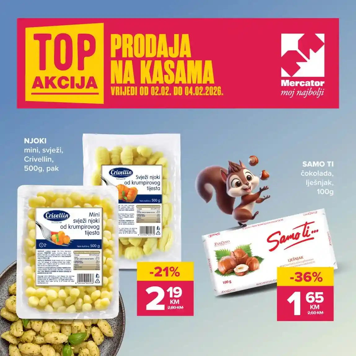 konzum sniženja na kasama