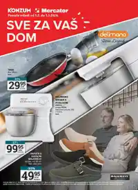 Konzum i Mercator Sve za Vaš dom akcija i katalog sniženja do 1. marta 2026. – ponuda za kompletno opremanje doma