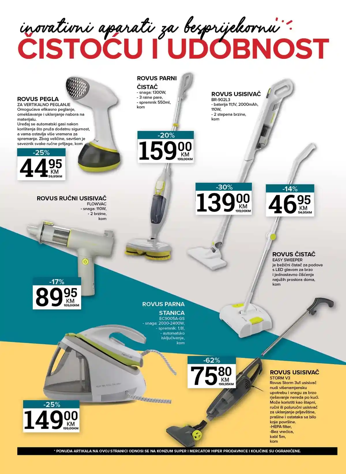 Konzum Mercator akcija Sve za Vaš dom do 1. marta 2026 – strana 14 sa aktuelnim popustima u BiH trgovinama