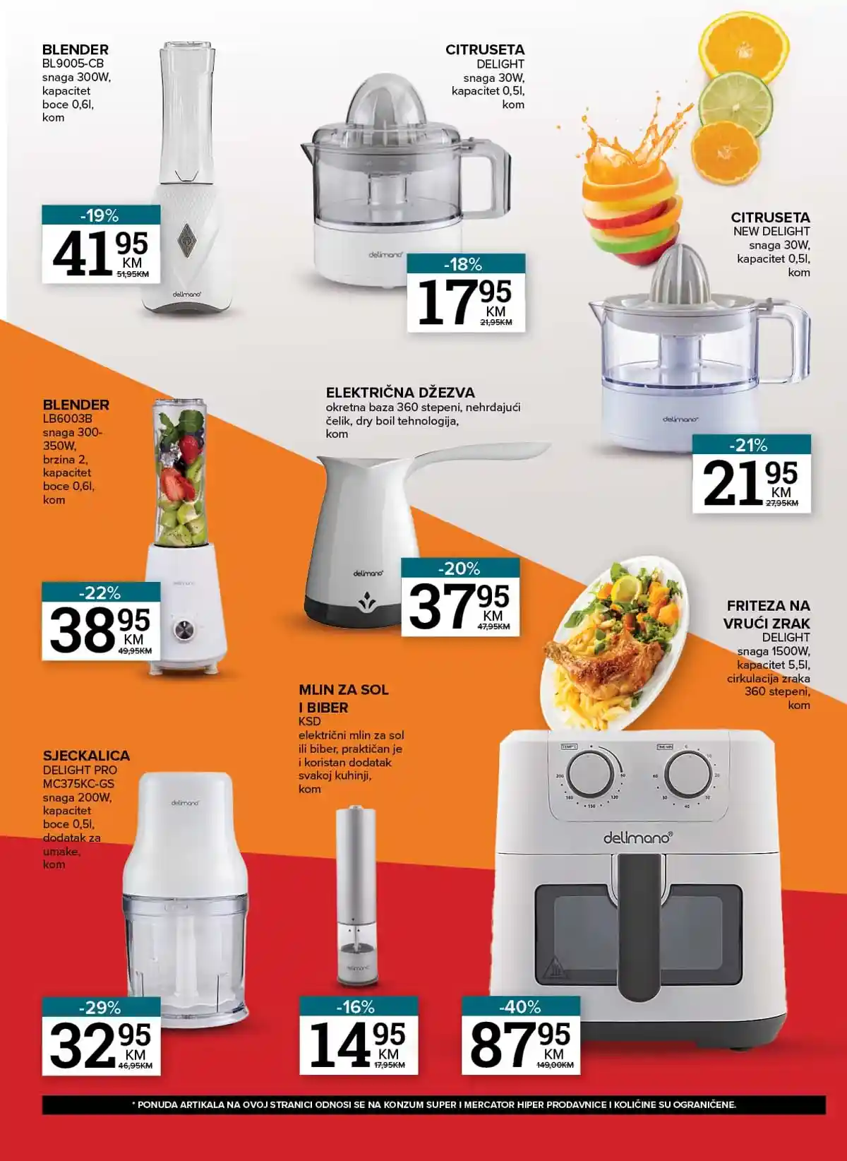 Mercator i Konzum Sve za Vaš dom do 1. marta 2026 – strana 20 sa aktuelnim popustima u BiH prodavnicama