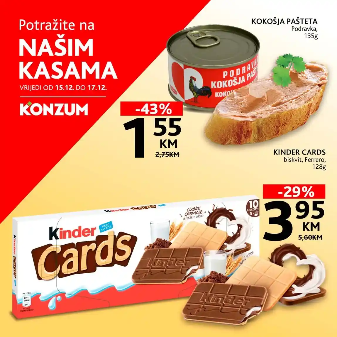 Snizenja Konzum na kasama konzum sniženja na kasama