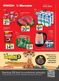 Konzum i Mercator Akcija Katalog sniženja do 27.10.2025