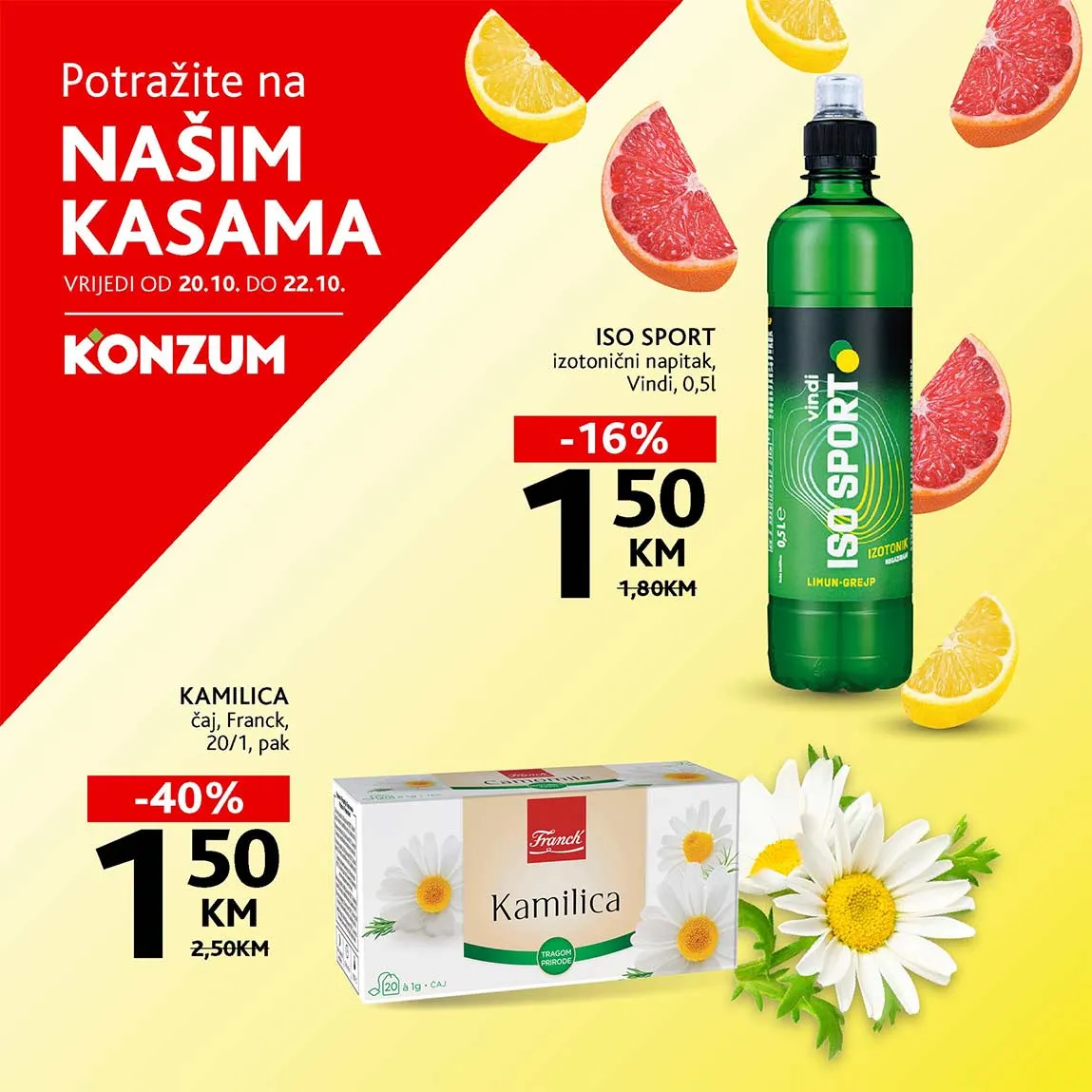 konzum sniženja na kasama