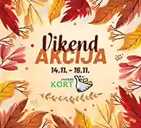 KORT Vikend akcija sniženja do 16.11.2025