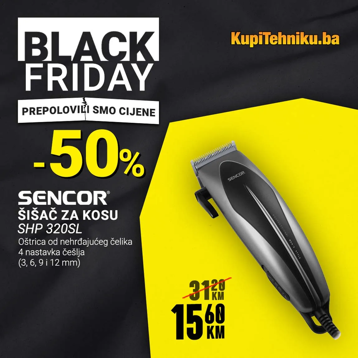 KUPITEHNIKU Akcija BLACK FRIDAY