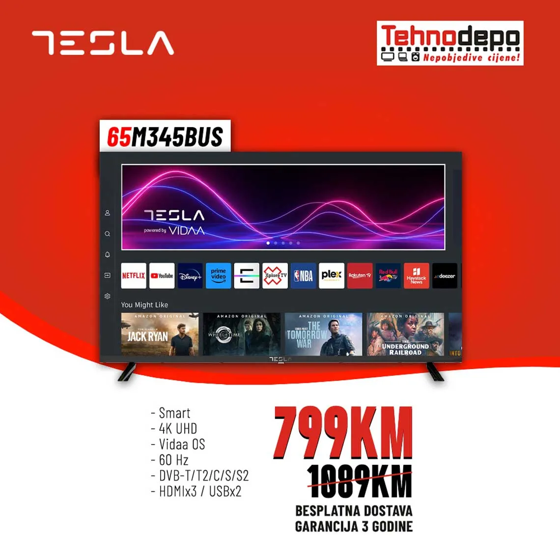 TEHNODEPO Akcija na Tesla televizore