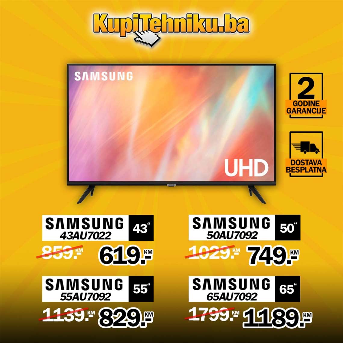 KUPITEHNIKU.ba - Ne propustite akciju SAMSUNG televizora