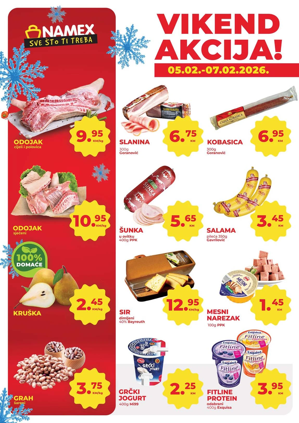 Namex Vikend akcija Sva sniženja na jednom mjestu