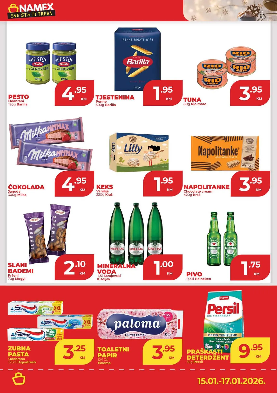 Namex Vikend akcija sniženja Namex Vikend akcija Sva sniženja na jednom mjestu