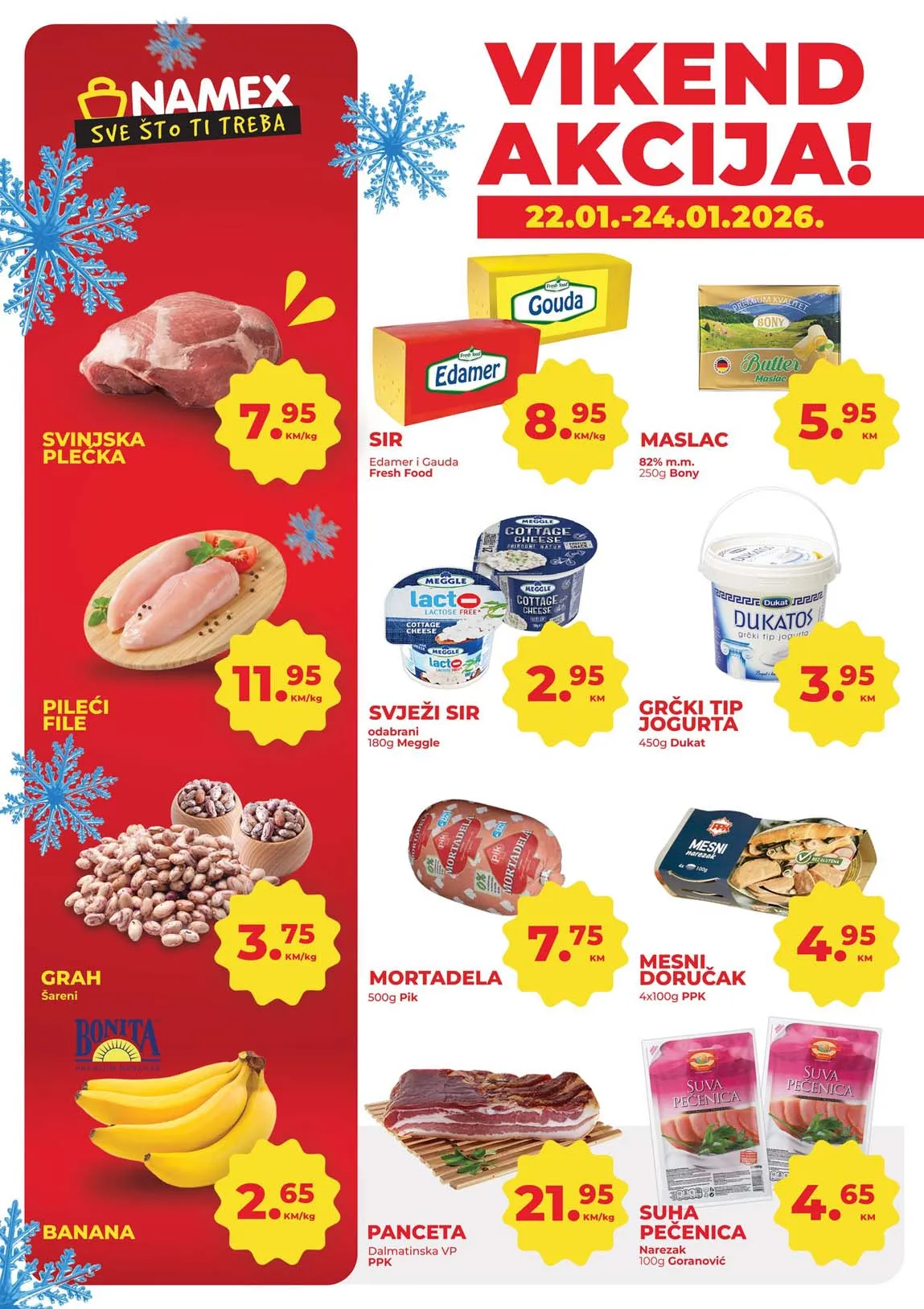 Namex Vikend akcija sniženja Namex Vikend akcija Sva sniženja na jednom mjestu