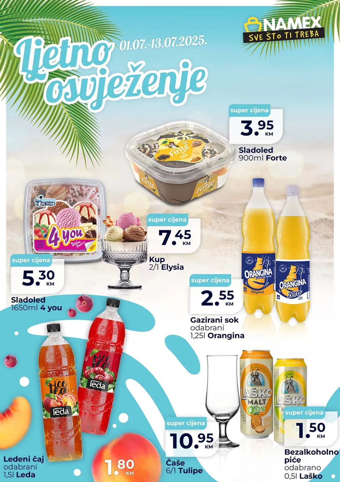 NAMEX akcija LJETNO OSVJEŽENJE Katalog sniženja do 13.07.2025