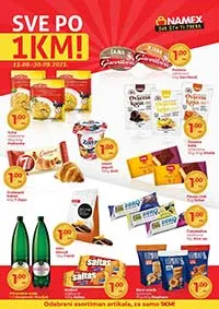 NAMEX akcija "SVE PO 1KM"  sniženja do 30.09.2025.