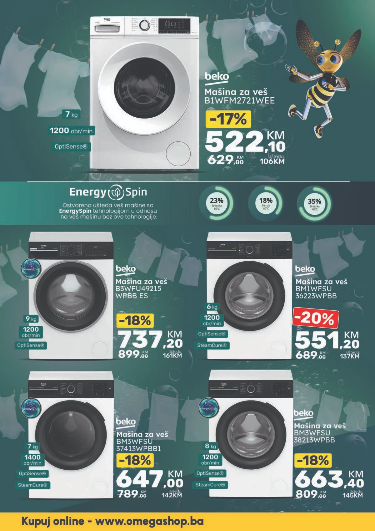 Omega Shop akcija tehnike katalog strana 2 sniženja do 31.03.2026