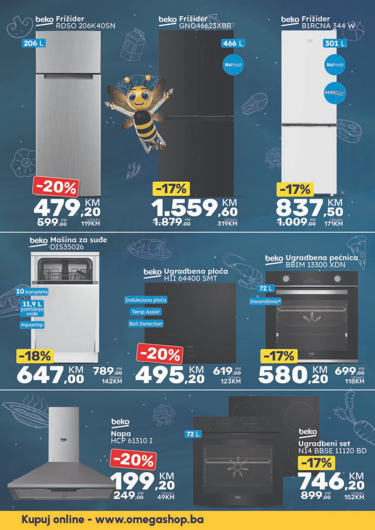 Omega Shop akcija tehnike katalog strana 4 sniženja do 31.03.2026