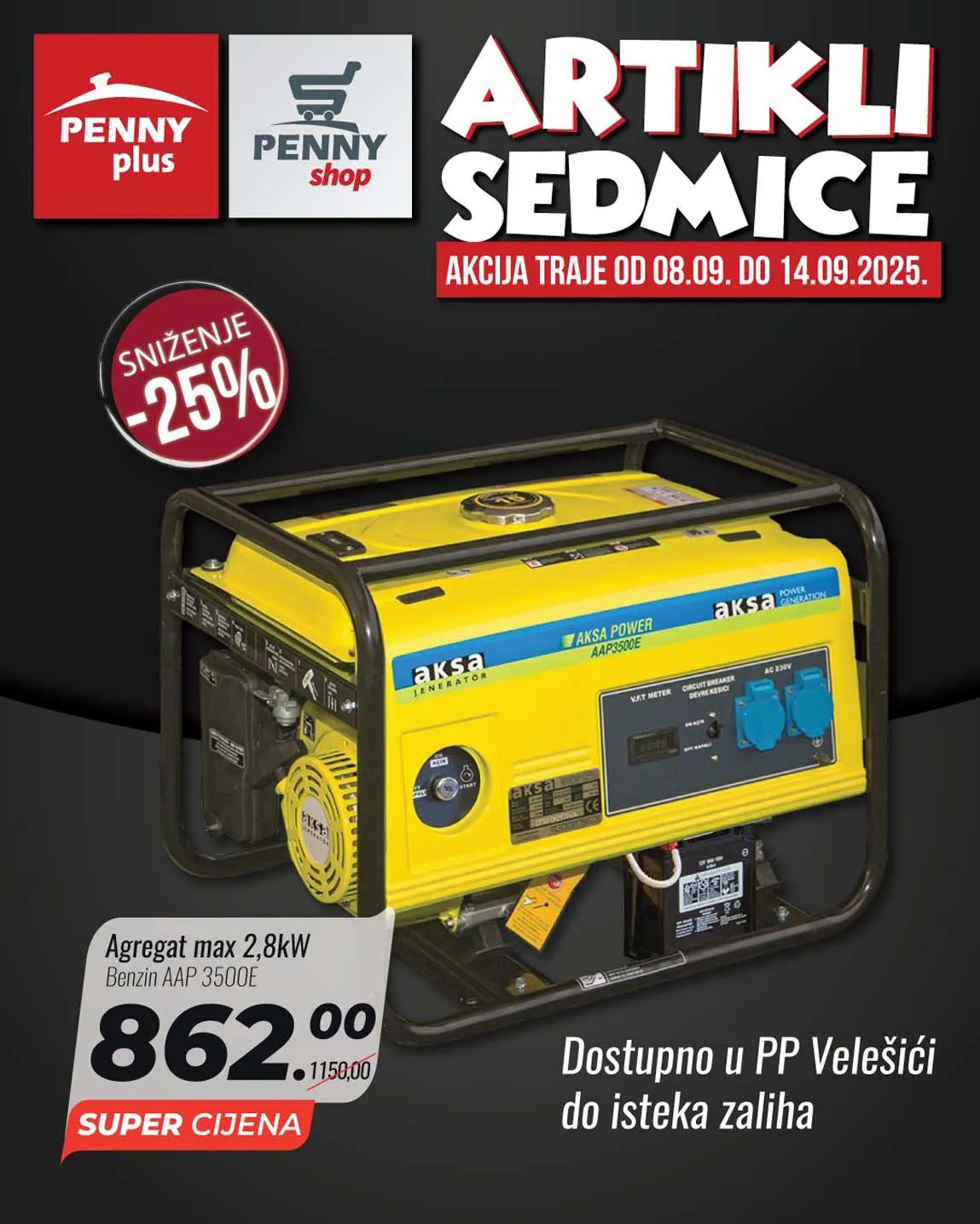 PENNY PLUS arikli sedmice