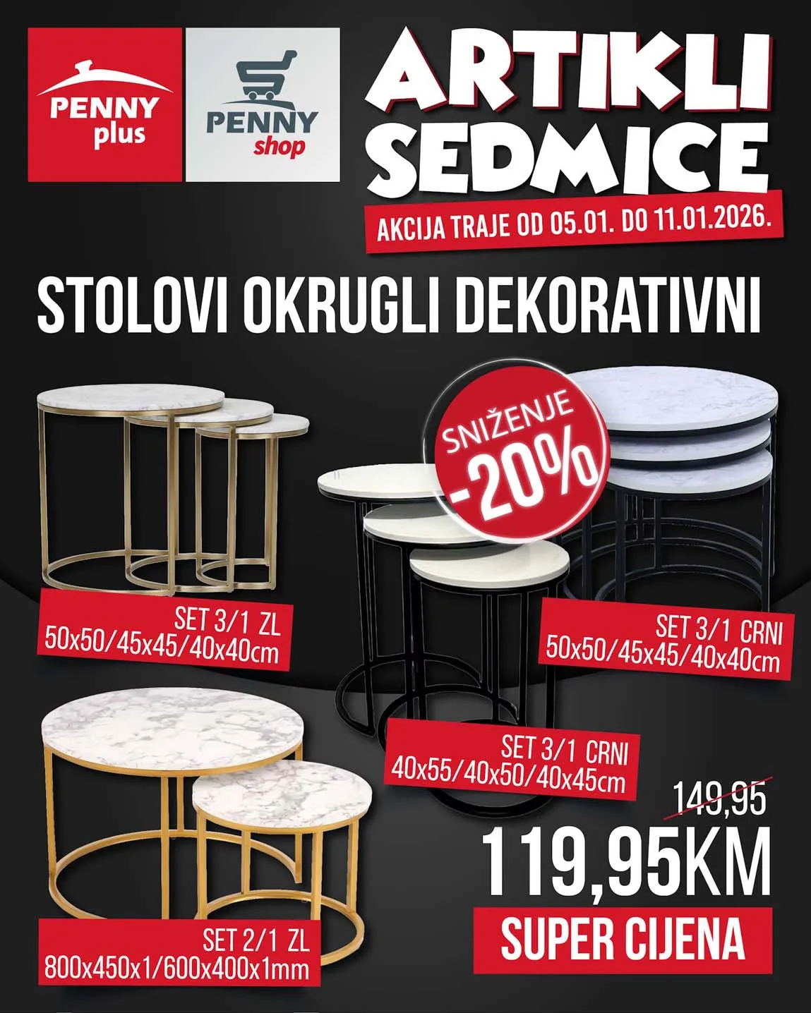 PENNY PLUS arikli sedmice