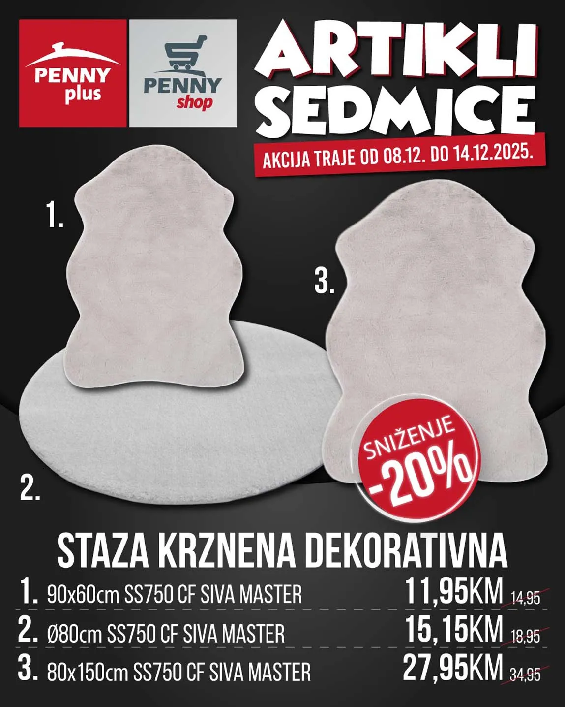 PENNY PLUS arikli sedmice