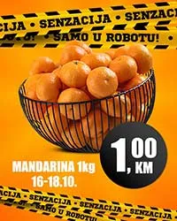 Robot senzacija akcija MANDARINA sniženja do 18.10.2025