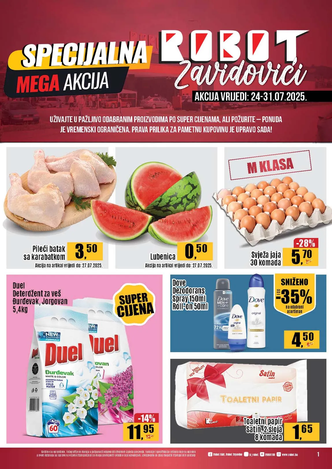 Robot Super akcija ZAVIDOVIĆI sniženja do 31.07.2025