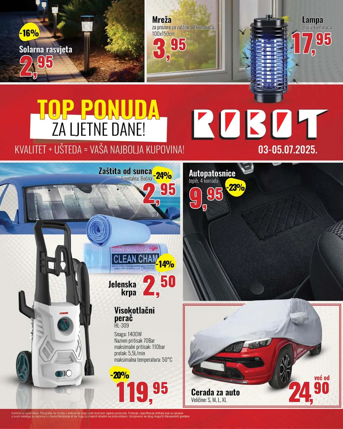 Robot Akcija TOP PONUDA ZA LJETNE DANE sniženja do 05.07.2025