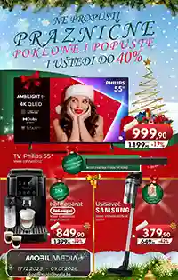 Mobilmedia akcija – Katalog sniženih cijena do 09. januara 2026