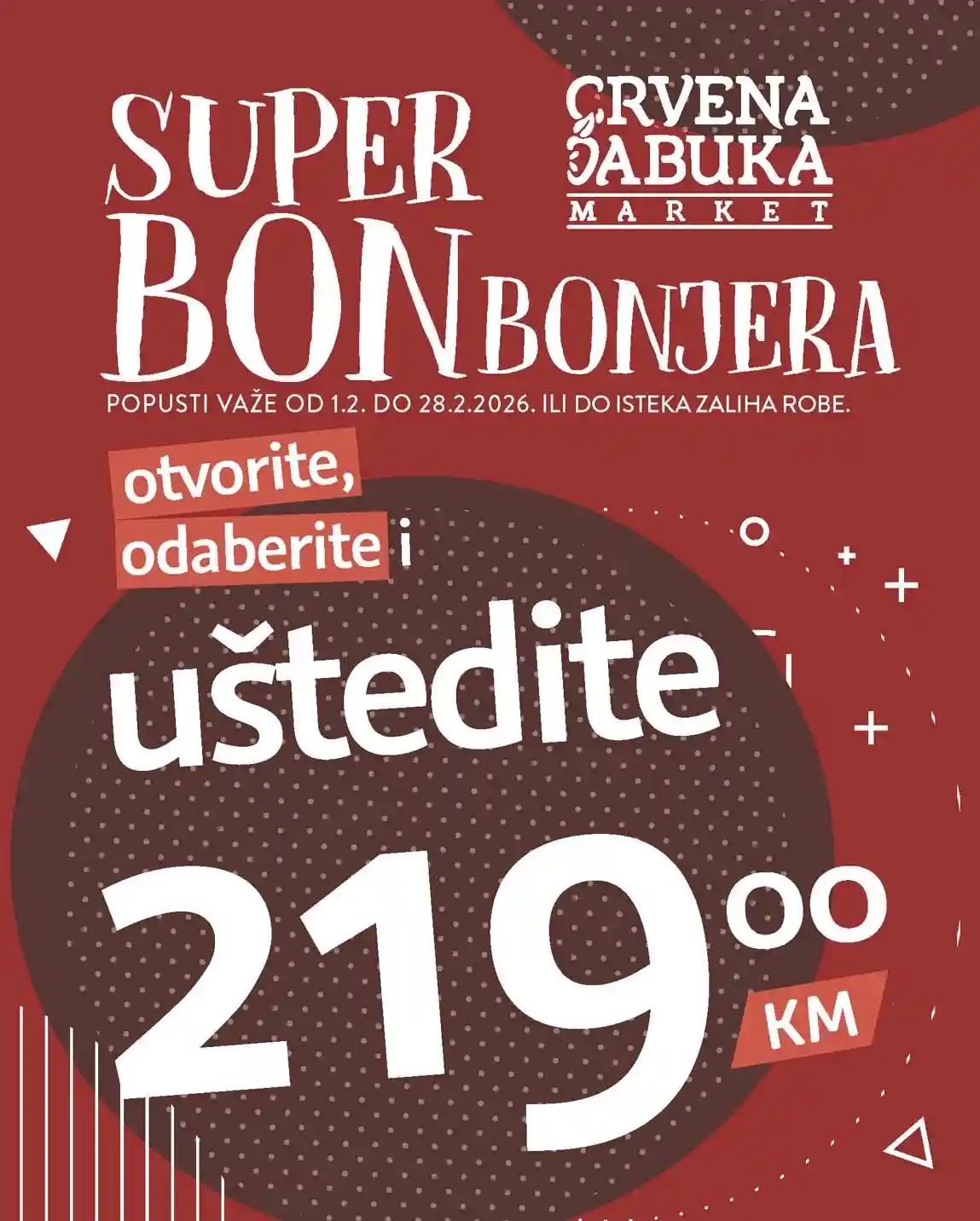 Crvena jabuka akcija Bonbonjera snizenja