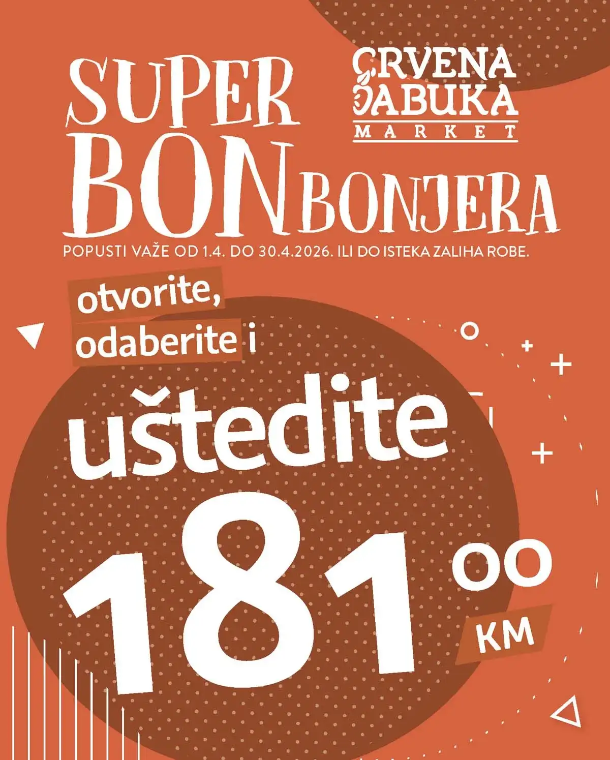 Crvena jabuka Akcija snizenja Crvena jabuka akcija Bonbonjera snizenja