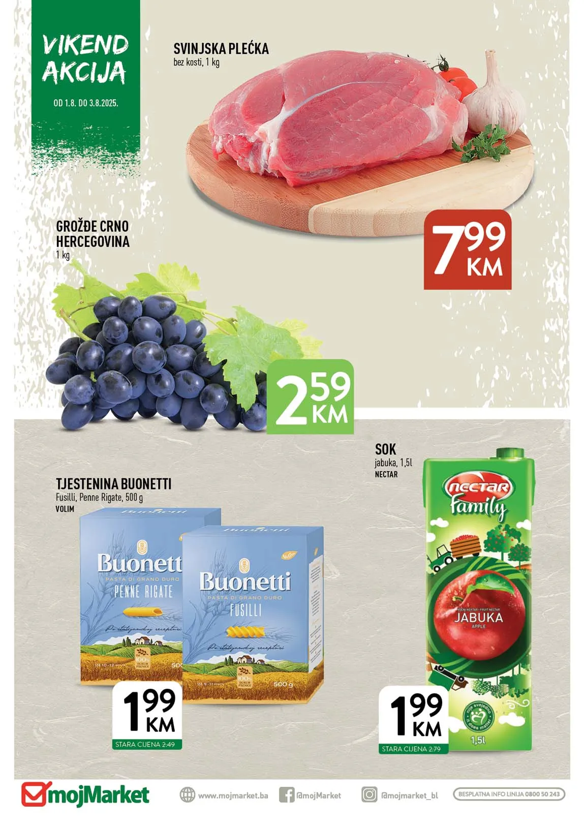 Vikend akcija sniženo Moj market