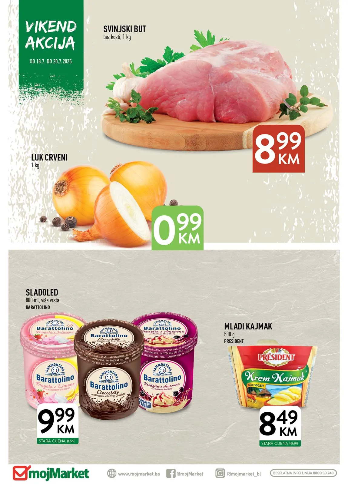 Vikend akcija sniženo Moj market