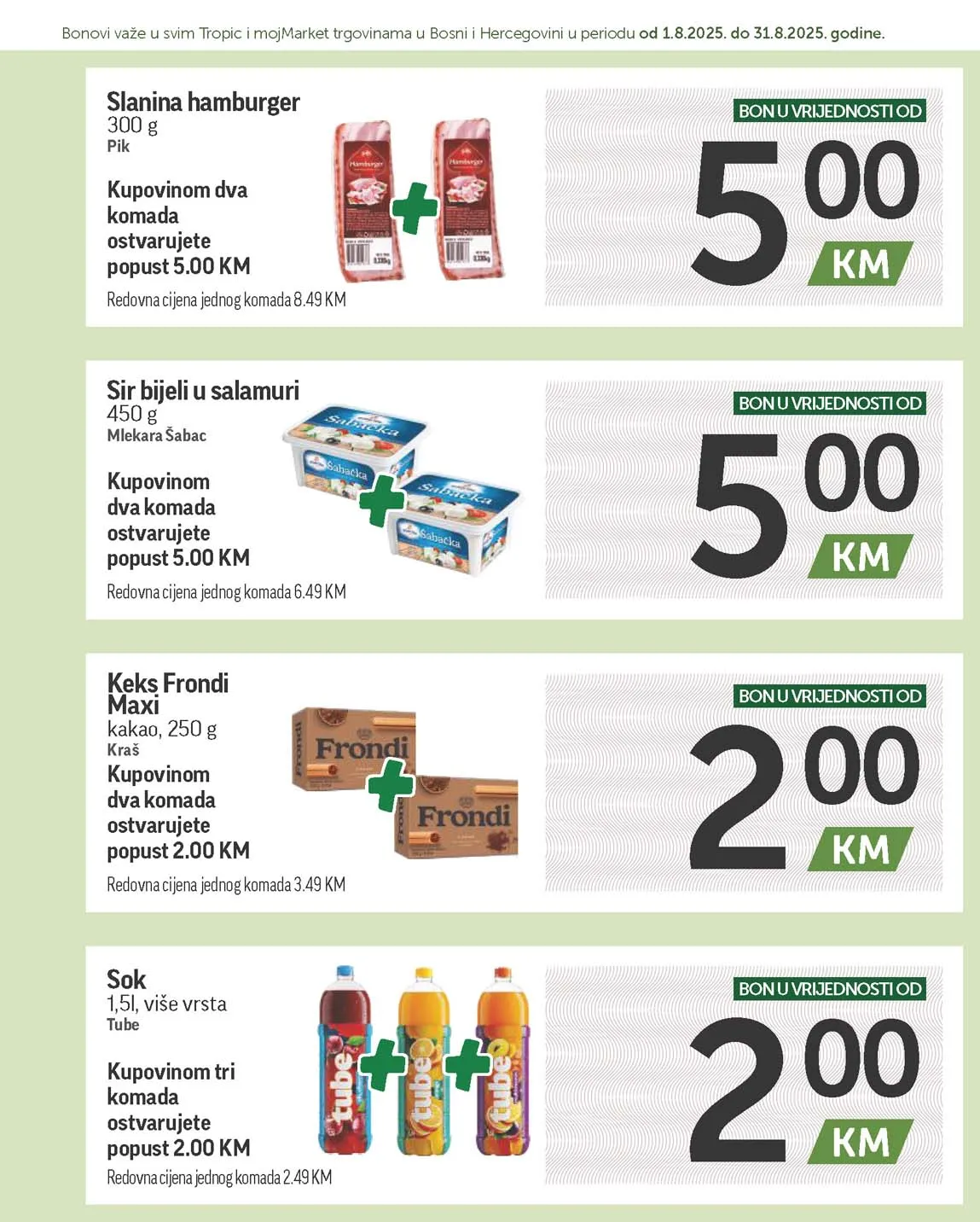 katalog bonbonjera Tropic i Moj market snizenja