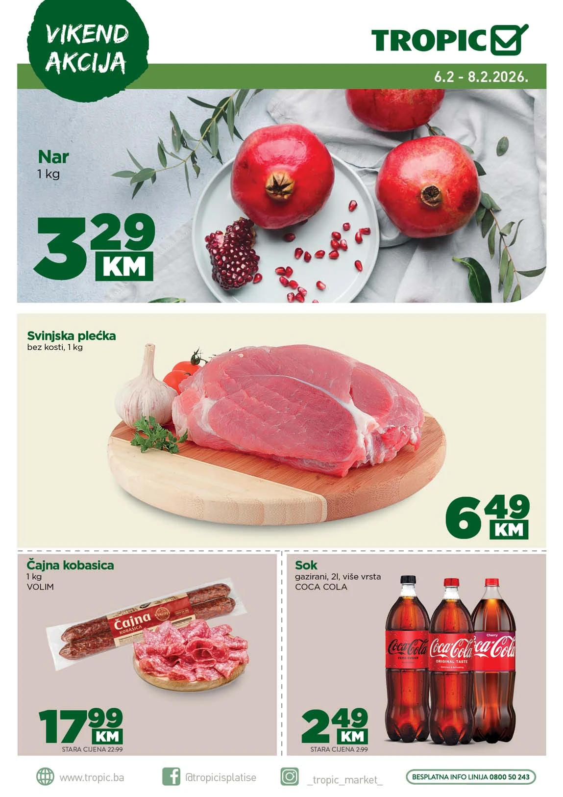 Tropic vikend katalog sniženja do 08. februara 2026.