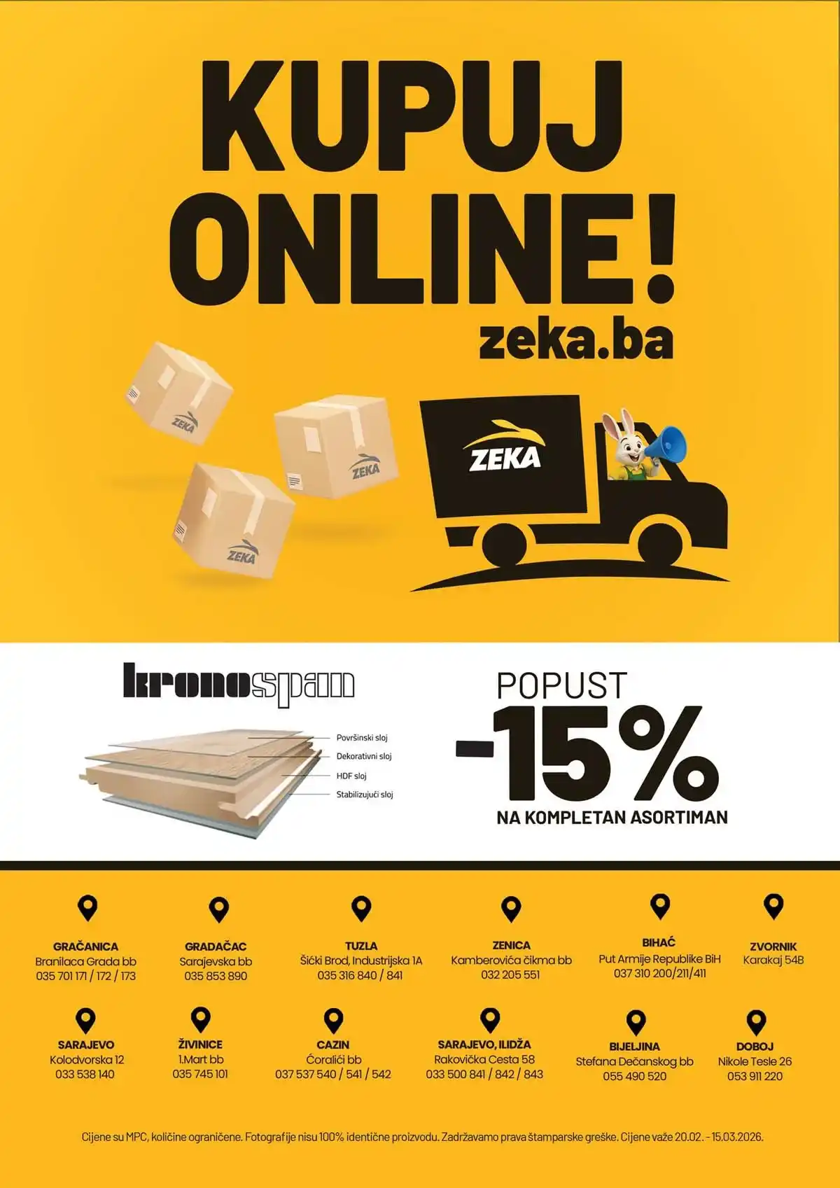 Zeka katalog završna strana sniženja posuđe bijela tehnika alat do 15. marta 2026