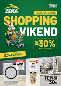 Zeka akcija Bau centar Shopping weekend sniženja do 25.10.2025