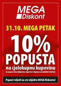 Mega diskont popust petkom