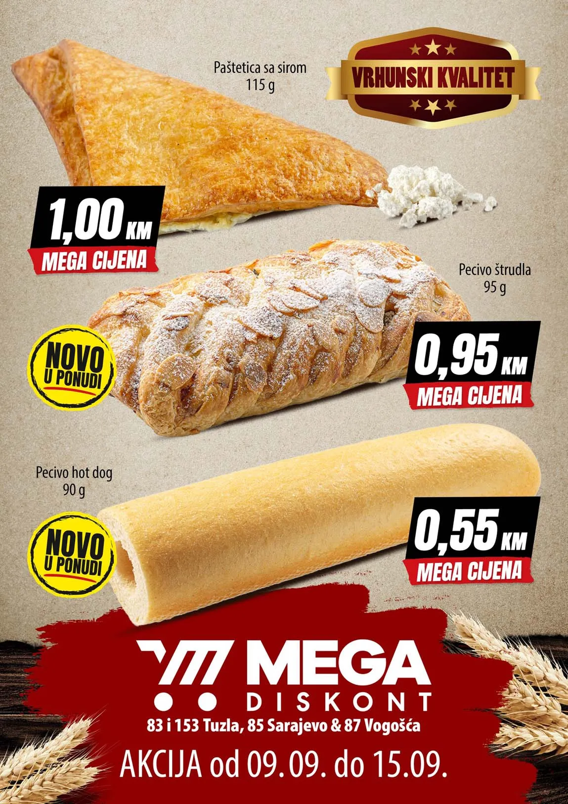 Mega diskont snizenja pekara