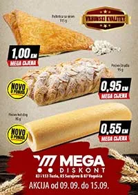 Mega diskont Katalog pekara Otoka Sarajevo - Vogošća i Tuzla sniženja do 15.09.2025