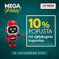 Mega Diskont -10% popusta | Akcija za 28. novembar 2025
